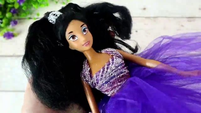 Barbie Doll Makeover Transformation ~ DIY Miniature Ideas For Barbie ~ Wig, Dress, Faceup, And More