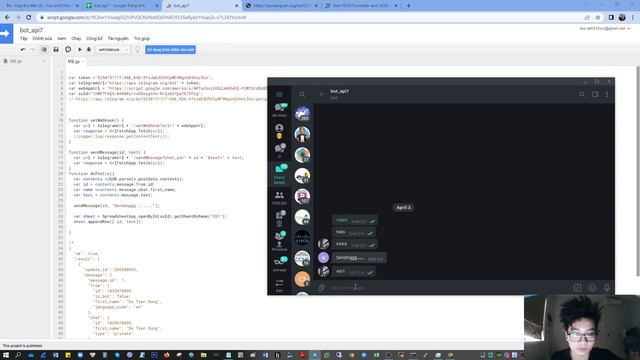Telegram Bot Dev: Create BOT connect your Telegram to a Google Sheets (Excel Online) Exchange data. смотреть онлайн