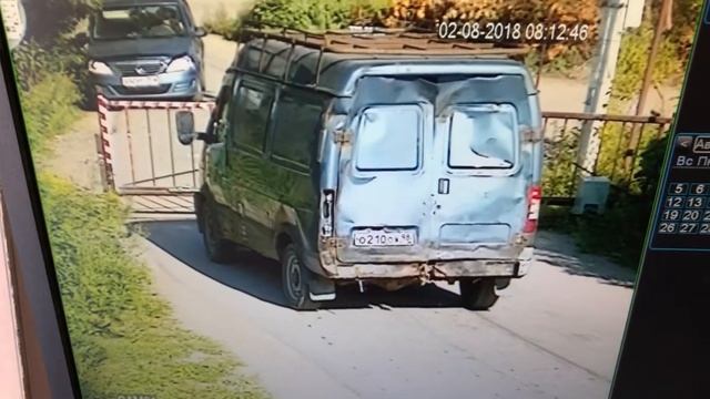 О210ОХ98 Газель демонтировала ворота 02 августа 2018 смотреть онлайн
