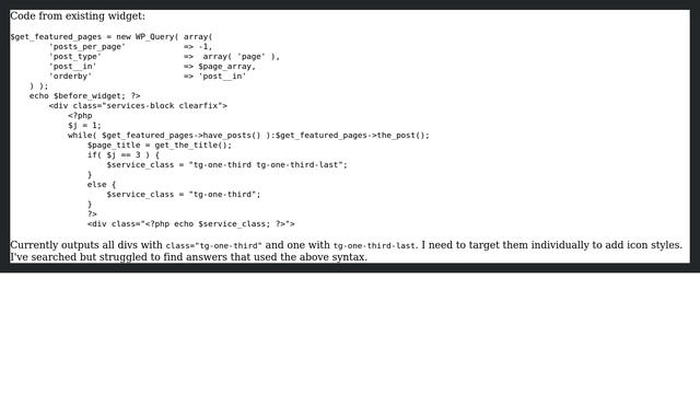 Wordpress: How to edit widget code to add unique class name to each div? смотреть онлайн