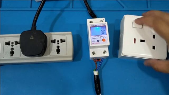 Single Phase 230V 5(80)A Digital Wattmeter  Din Rail Electric KWH Power Meter Voltmeter - Sinotimer