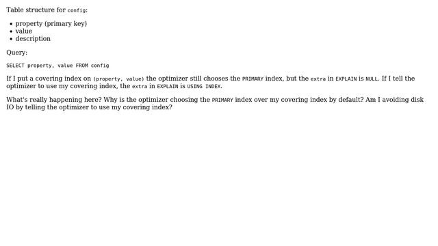 Databases: InnoDB: Is a covering index in the form of (PK, col1, col2, col3) redundant? смотреть онлайн
