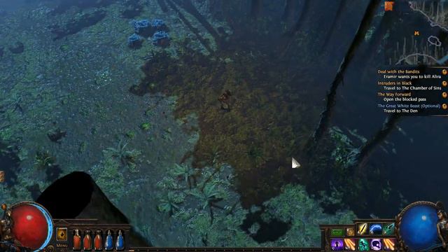 Path of Exile The Fall of Oriath Part 11 Wetlands The roots problem Weawers Chamber смотреть онлайн