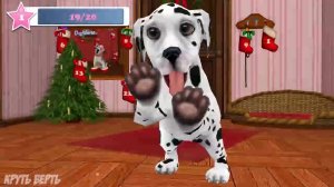 Милый ЩЕНОК празднует Новый Год - мультик игра