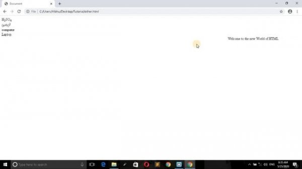 Some other important HTML tags