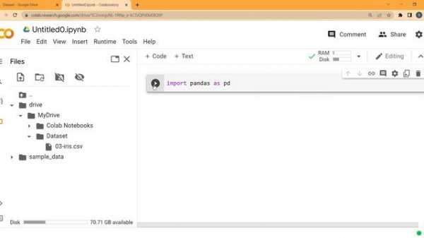 How to Read CSV files in Google Colab from Drive (from computer) (python pandas)