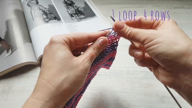 Интересная фактура на основе лицевой глади✔knitting pattern. смотреть онлайн