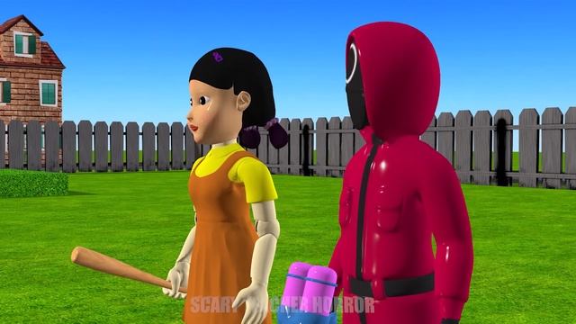 Scary Teacher 3D vs Squid Game Who Faster Eye with Wooden Water Cup 3 Times Challenge Miss T Loser смотреть онлайн