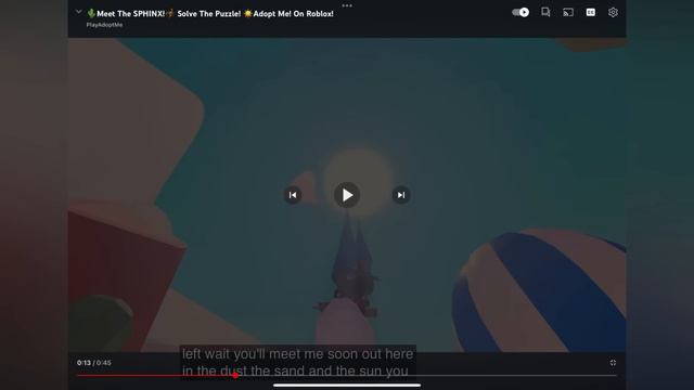 How to get the New desert egg from the sphinx (Adopt me) смотреть онлайн
