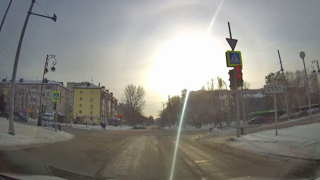 Trip on the Tyumen city streets/Движение на автомобиле по Тюмени с улицы Котовского до Логунова смотреть онлайн