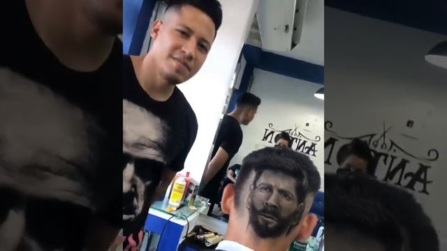 Lionel Messi by hair cutting смотреть онлайн