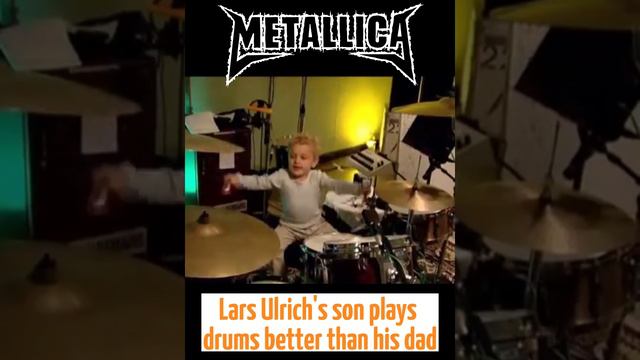 Lars Ulrich's son plays drums better than his dad смотреть онлайн