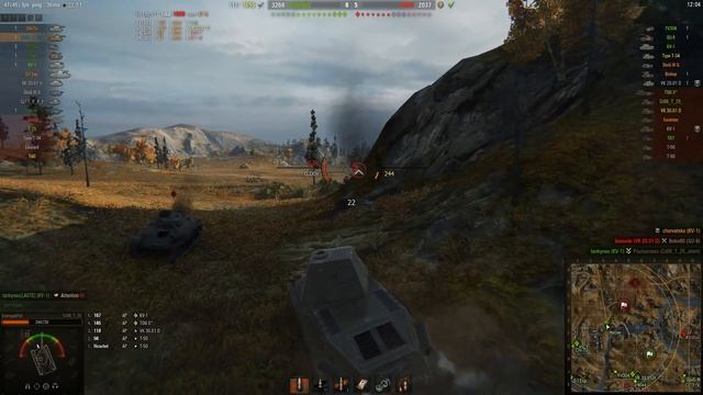 WOT Skoda T25 4 Kills 2.6k (1k assisted-) Damage 1413 XP смотреть онлайн