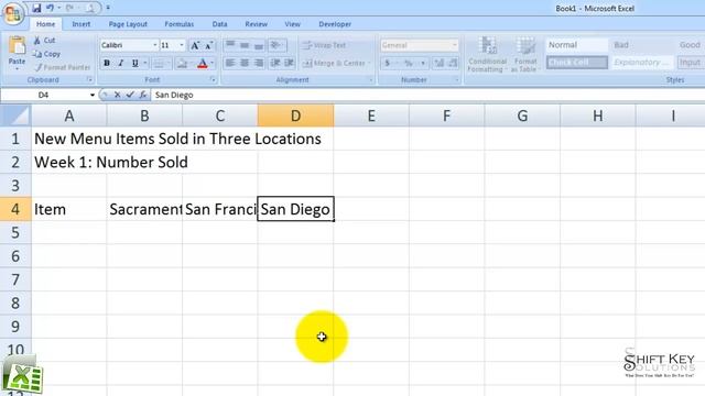 Excel 2007, Exercise 3 Create and Save a New Workbook смотреть онлайн