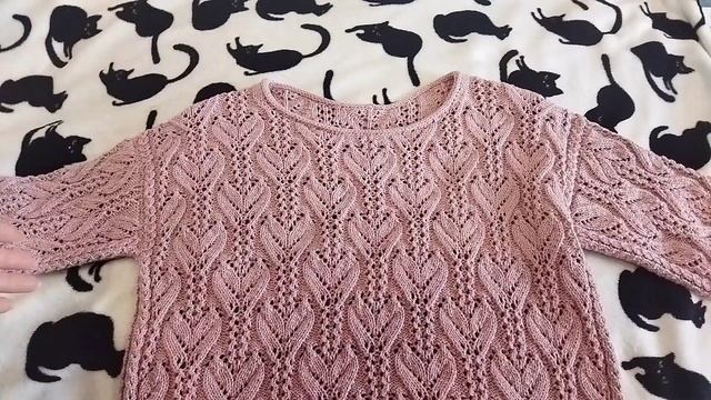 Готовая работа! Джемпер "Тюльпаны" ?(обзор, не м.к.) смотреть онлайн