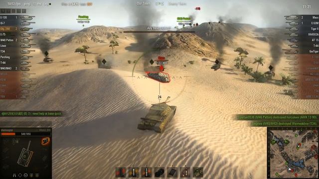 WOT: Sand River - Object 268 - 4 frags смотреть онлайн