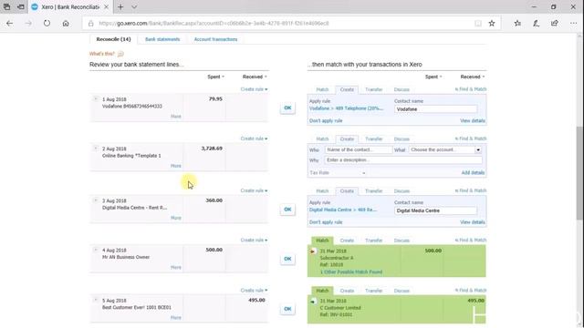 XERO - Import your bank statement from CSV Excel смотреть онлайн
