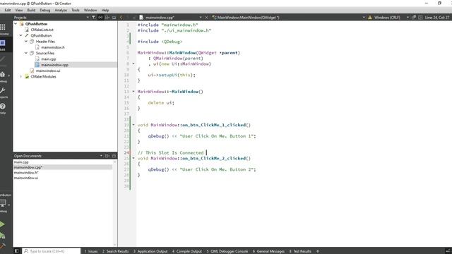 Qt QPushButton | Functions, Properties And Signal-Slots | Qt C++ | Qt Creator | Qt Tutorial смотреть онлайн