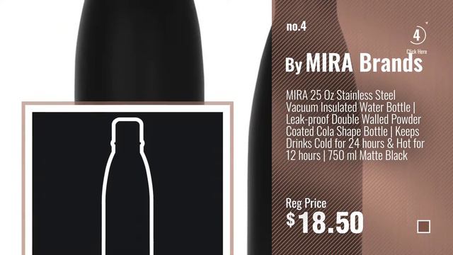 Best Mira Water Bottles [2018]: MIRA 17 Oz Vacuum Insulated Travel Water Bottle | Leak-proof Double смотреть онлайн