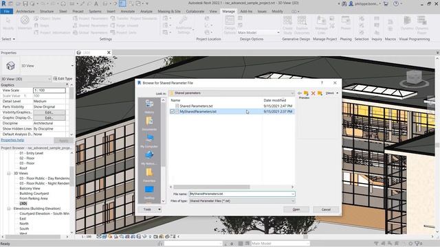 Autodesk Revit 2022.1 - Kompatybilność parametrów współdzielonych - Compatible shared parameters смотреть онлайн