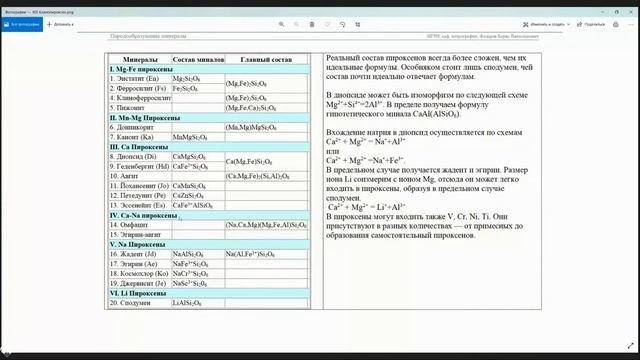 Петрография 08. Пироксены. смотреть онлайн