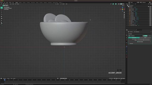 Create A Ramen Bowl - Blender 3D Tutorial