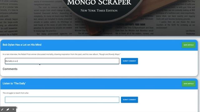 MongoDB Article Scraper смотреть онлайн