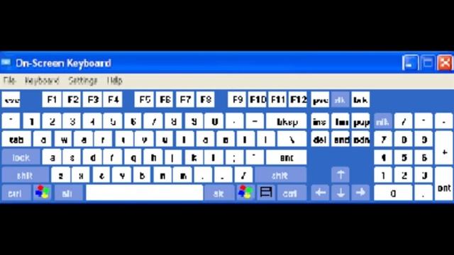 Windows XP On-Screen Keyboard смотреть онлайн