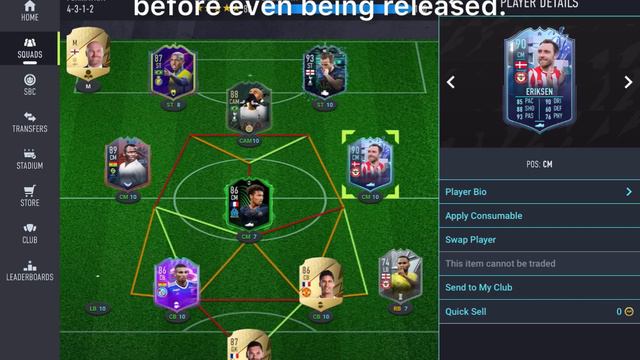 Free 90 rated Christian Eriksen Fantasy FUT card! Fifa 22 смотреть онлайн
