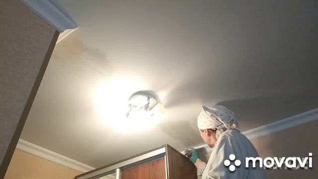 Шаг 3, шпаклёвка Шитроком трещины потолка под покраску смотреть онлайн