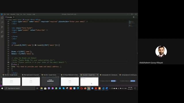 Exp -4- PHP Form (Recording Meeting) / 2nd Semester 20-21 смотреть онлайн