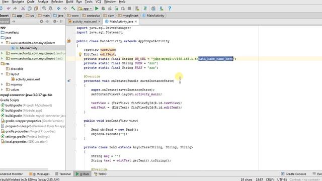Android Insert Data into MySql Database Server - Android Mysql Connection смотреть онлайн