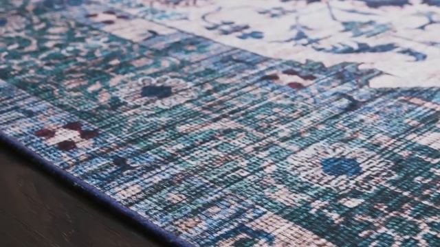 Loloi Cielo Cie-01 Ivory - Turquoise Area Rug смотреть онлайн