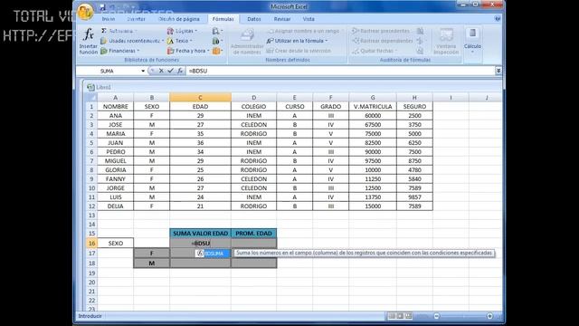 TUTURIAL RESUMEN DE TABLAS EXCEL 2007.wmv смотреть онлайн