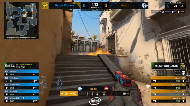 ПЕРВАЯ ИГРА ДЛЯ НАВИ НА ESL! NaVi vs. North - EPL Season 11 Europe смотреть онлайн