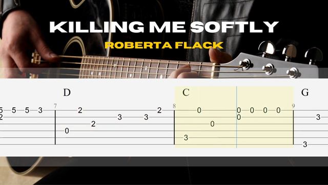 Killing Me Softly - Roberta Flack | EASY Fingerstyle Guitar Lessons TAB смотреть онлайн