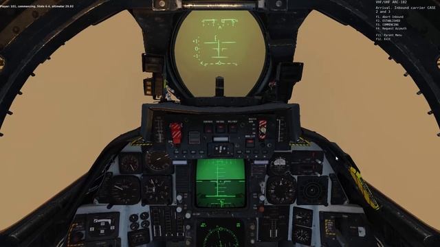 Cat 3 Carrier Recovery, F-14 Tomcat, DCS смотреть онлайн