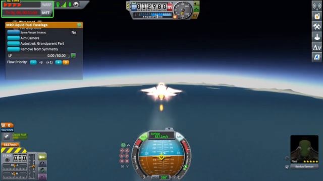 Fighter Jet: Space Center to Desert Airfield Kerbal Space Program Enhanced Edition for PS4 смотреть онлайн