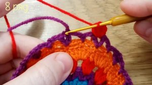 Круглая САЛФЕТКА - мандала крючком. Вяжем яркую салфетку, меняем цвет каждый ряд