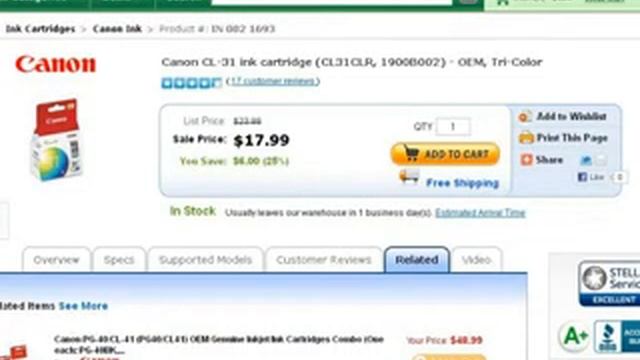 Visit SuperMediaStore.com to pick-up the Canon CL-31 ink cartridge смотреть онлайн