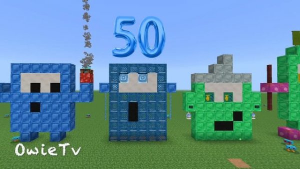 Counting Down from 100-1 Numberblocks Minecraft | Count Down 100-1 Song | Math Songs For Kids