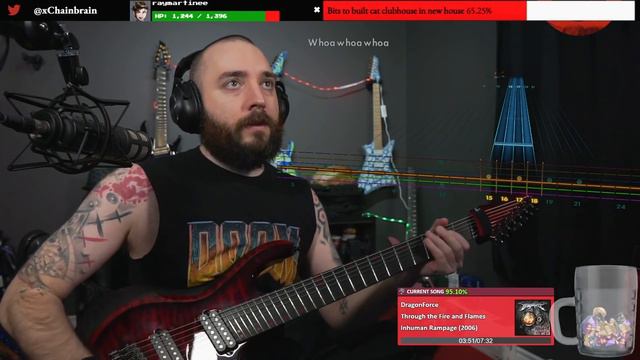 Rocksmith 2014 Dragonforce - Through The Fire And Flames |  Rocksmith Metal Gameplay
