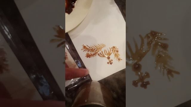 Рисуем кофе. Купол храма+ ёлочки смотреть онлайн