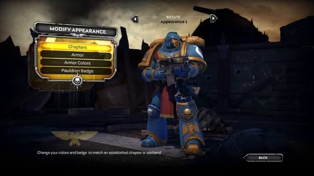 Warhammer 40,000: Space Marine Character Customization Video смотреть онлайн