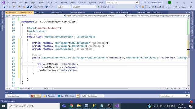 JWT Authentication in ASP.Net Core Web API смотреть онлайн