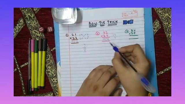 BOW TIE TRICK | Multiply two digits no. in few seconds | TRICK by Nandini Goyal | #Stairstosucces смотреть онлайн