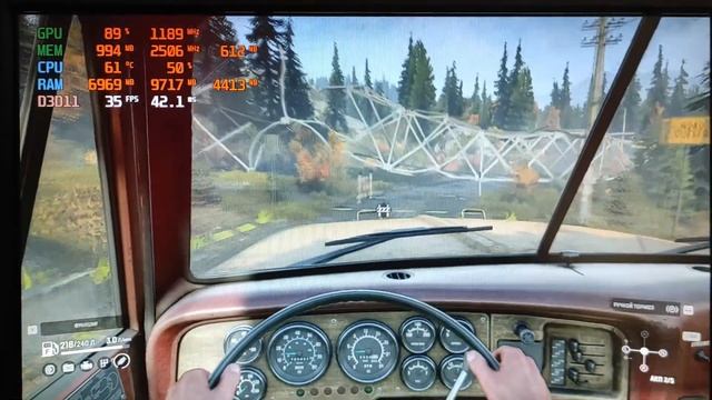 Snow Runner тест на СЛАБОМ ПК. смотреть онлайн
