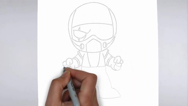 How to Draw Mortal Kombat | Sub Zero смотреть онлайн