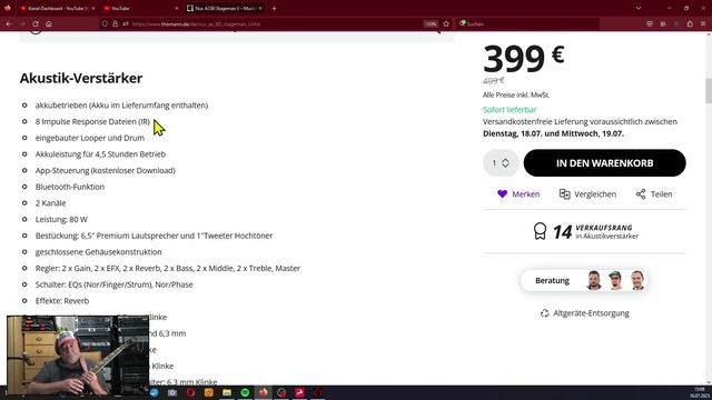 So klingt der NUX AC80 Stageman II live gespielt ! | Vorstellung und live gesungen смотреть онлайн