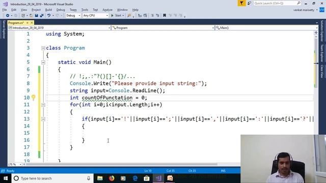 Program to Count Punctuation characters in a given string in C# - Part 42 смотреть онлайн